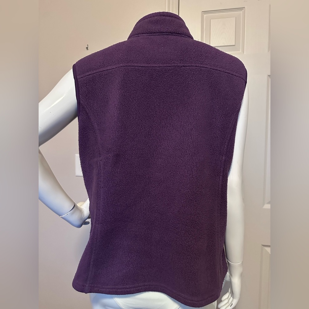 Eddie Bauer Deep Purple Women's Fleece Vest - Picture 3 of 6